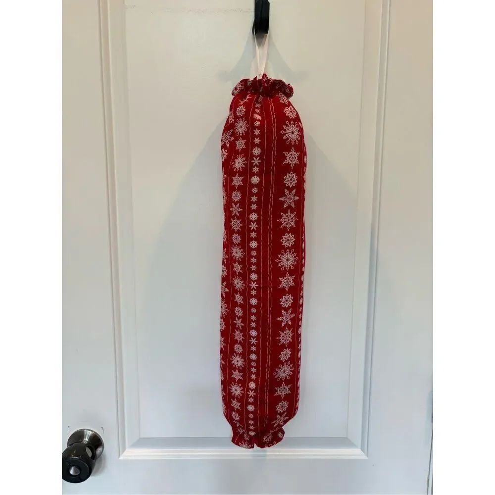 Handmade Plastic Bag Holder-snowflakes